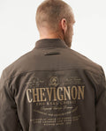 Men's Herringbone Bomber Jacket in Polyester, Jetty 629G013 - 6