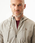 Men's Windbreaker Jacket in Nylon Stretch Blend, Tidewater - 4