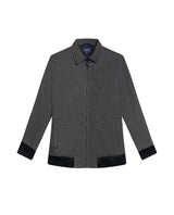 Men's Peach Touch Aviator Jacket in Polyester, Mariner - 1