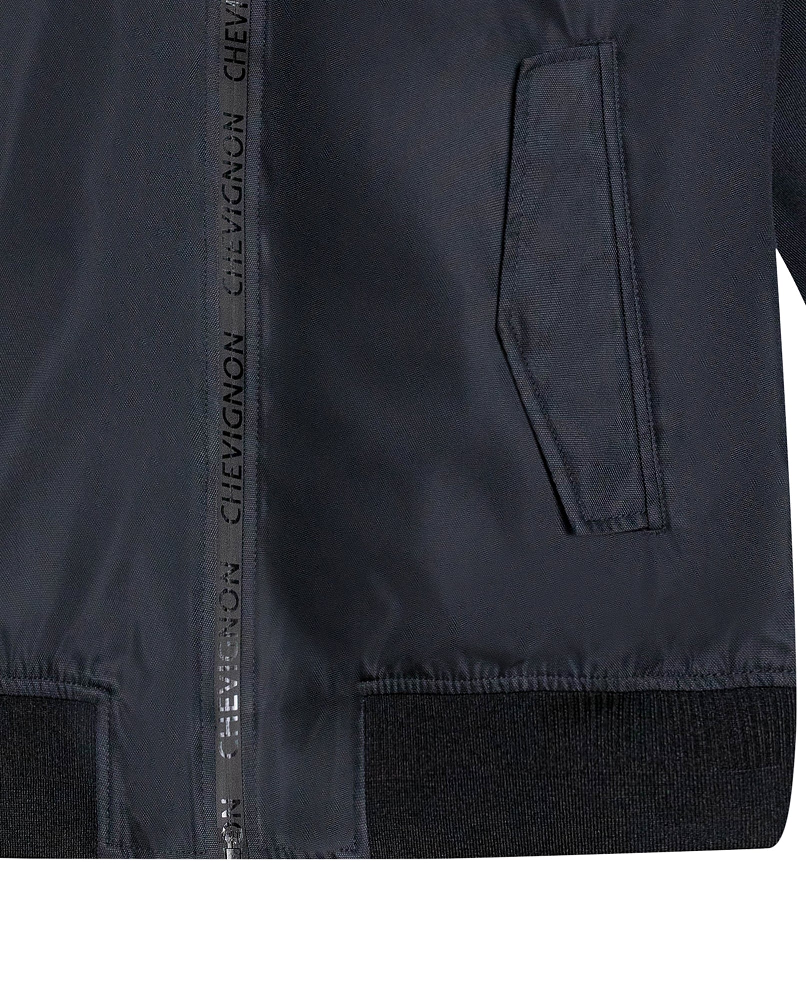 Men's Hidden Hood Smart Bomber Jacket in Polyester, Seaport - 7