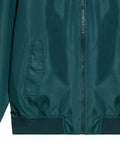 Men's Hidden Hood Smart Bomber Jacket in Polyester, Seaport - 7