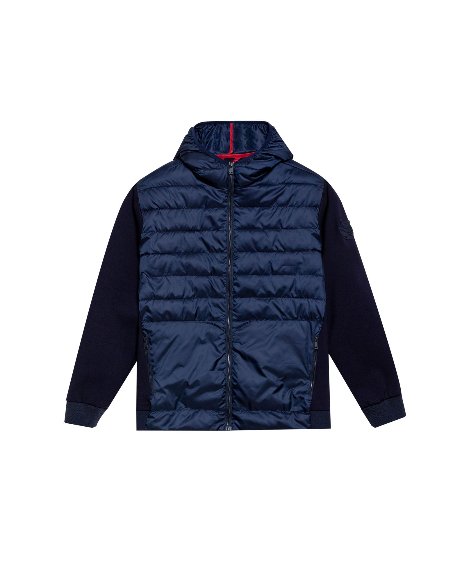 Men's Hooded Bomber Jacket in Polyester, Coordinates - 1