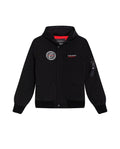 Men's Racing Bomber Jacket with Hood in Polyester - 1