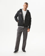 Men's Racing Bomber Jacket with Hood in Polyester - 3