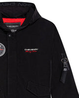 Men's Racing Bomber Jacket with Hood in Polyester - 7