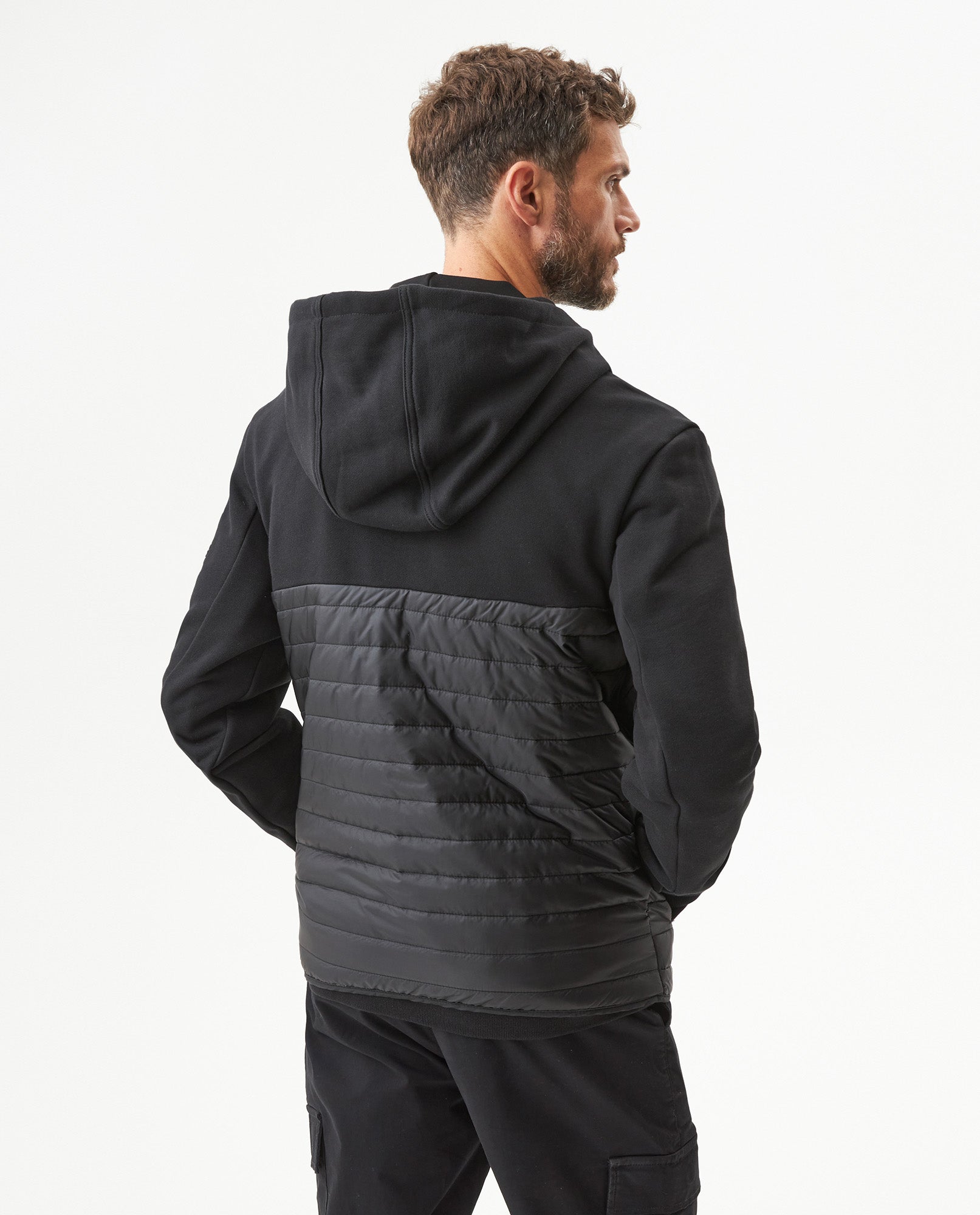 Men's Racing Quilted Jacket in Cotton-Polyester Blend - 5