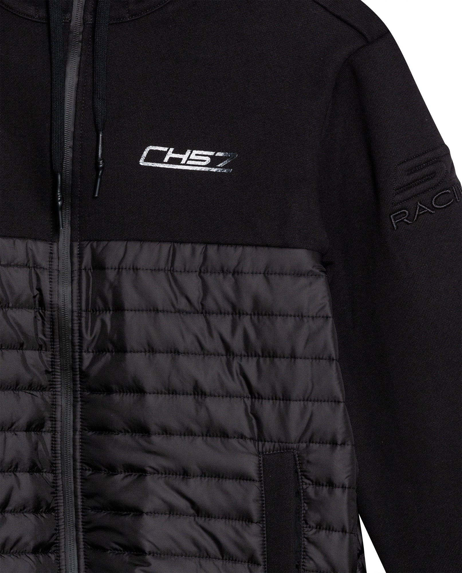 Men's Racing Quilted Jacket in Cotton-Polyester Blend - 7