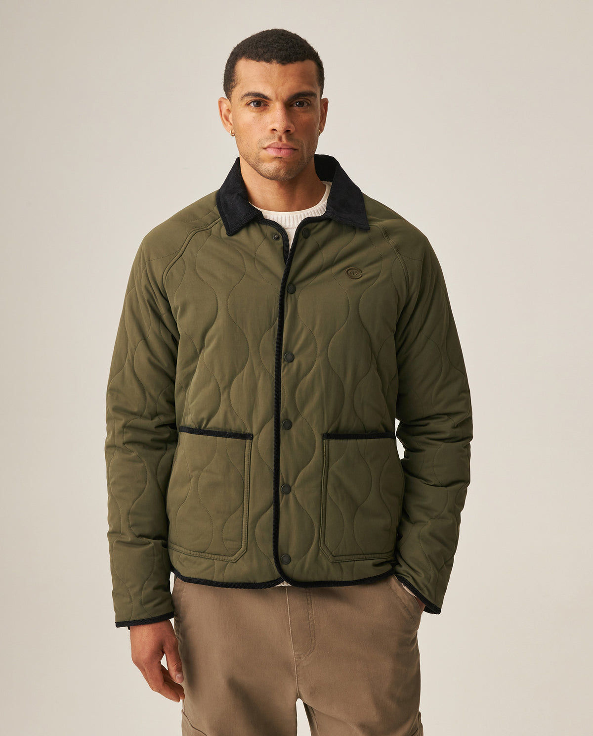 Men´s Quilted Raglan Jacket - Green 63_629H010_VER190414_3