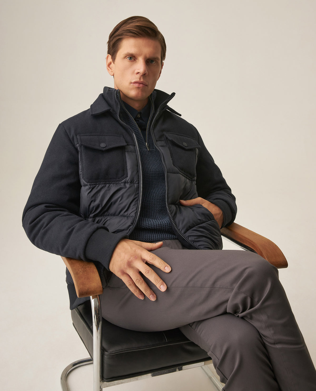 Men´s Bomber Jacket - Blue 63_629H011_AZU194011_0