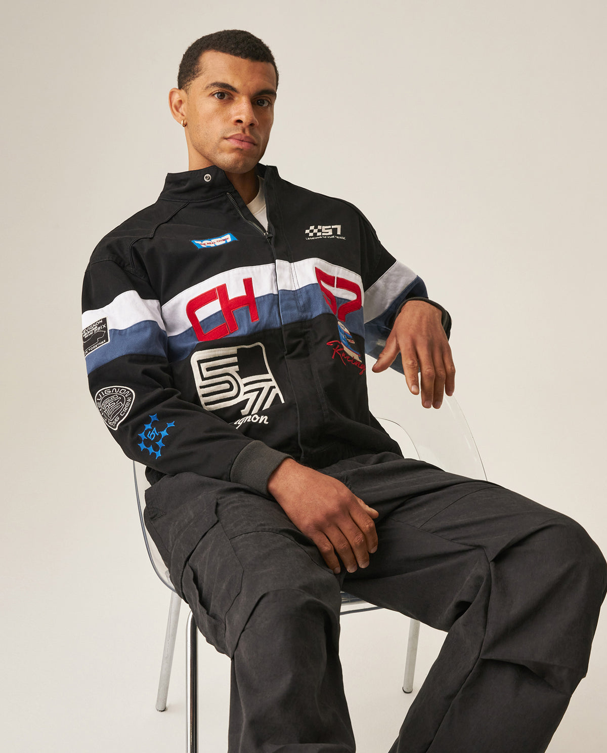 Men´s Bomber Racing Jacket - Black 63_629H902_NEG194007_0