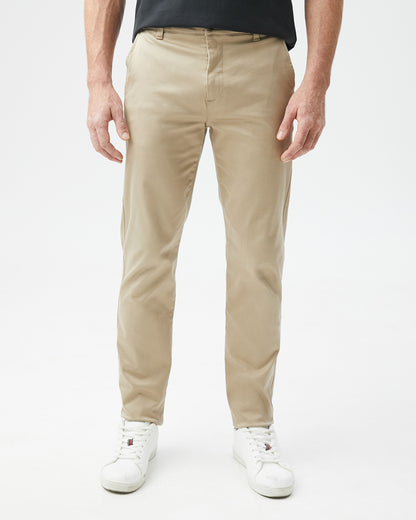 KHAKI REGULAR FIT CHINOS