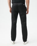 BLACK REGULAR FIT CHINOS