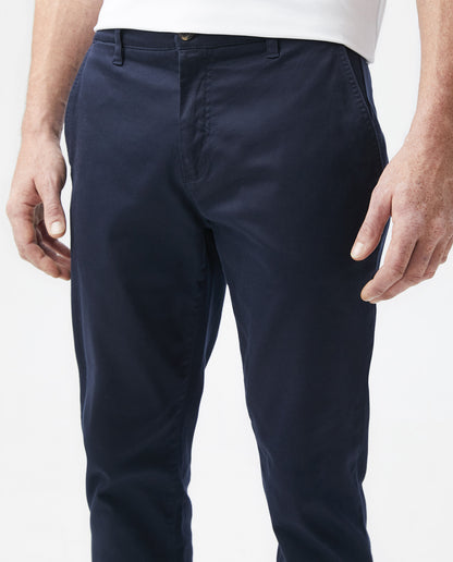 Men's Pants, Cotton - Elastane - Blue - 3