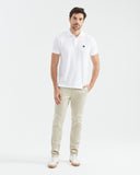 SLIM FIT CHINOS IN ECRU