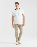 COTTON FIVE-POCKET PANTS IN BEIGE