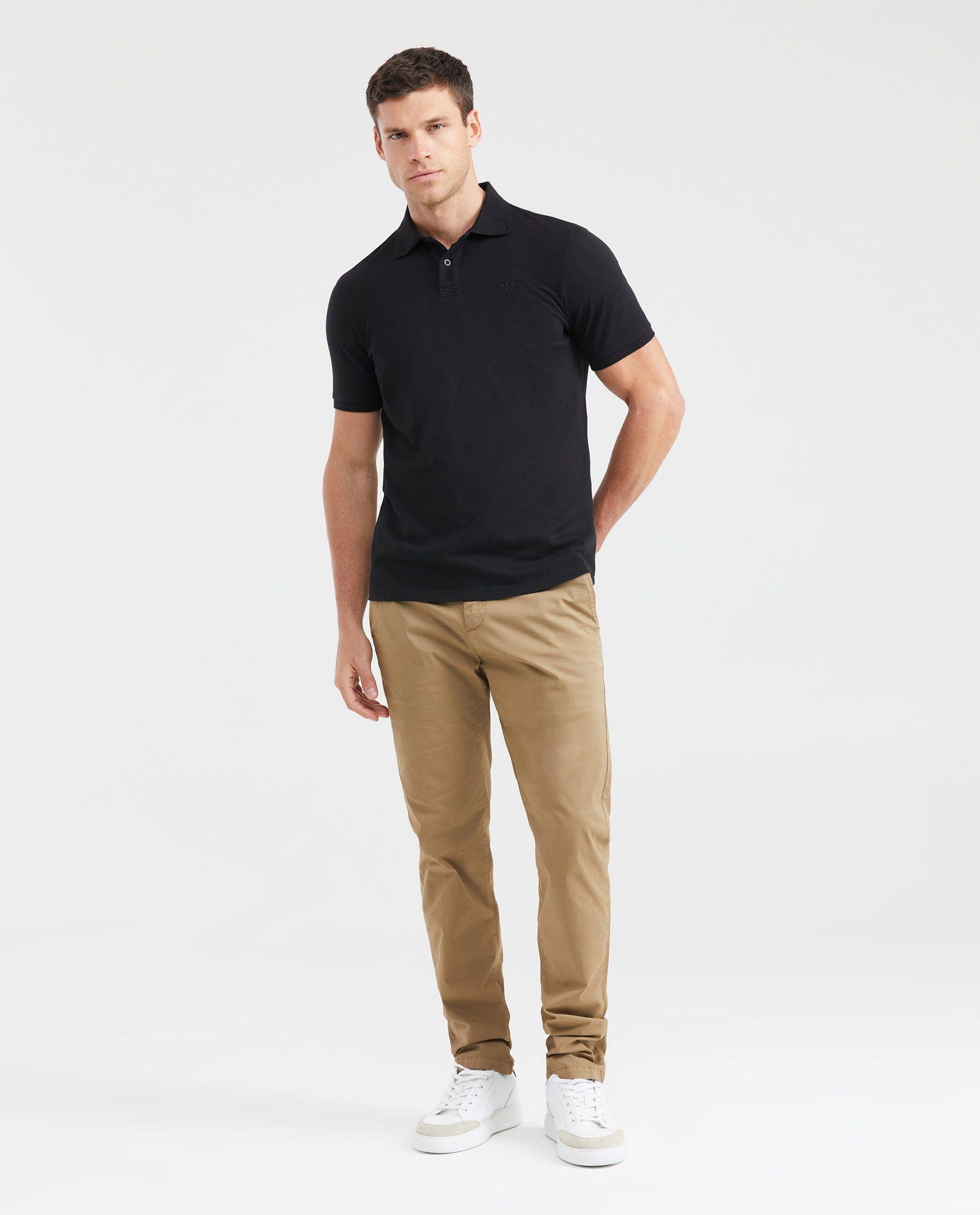 Men's Slim Fit Chino Pants Soft Touch Mid-Rise Cotton Stretch - 6