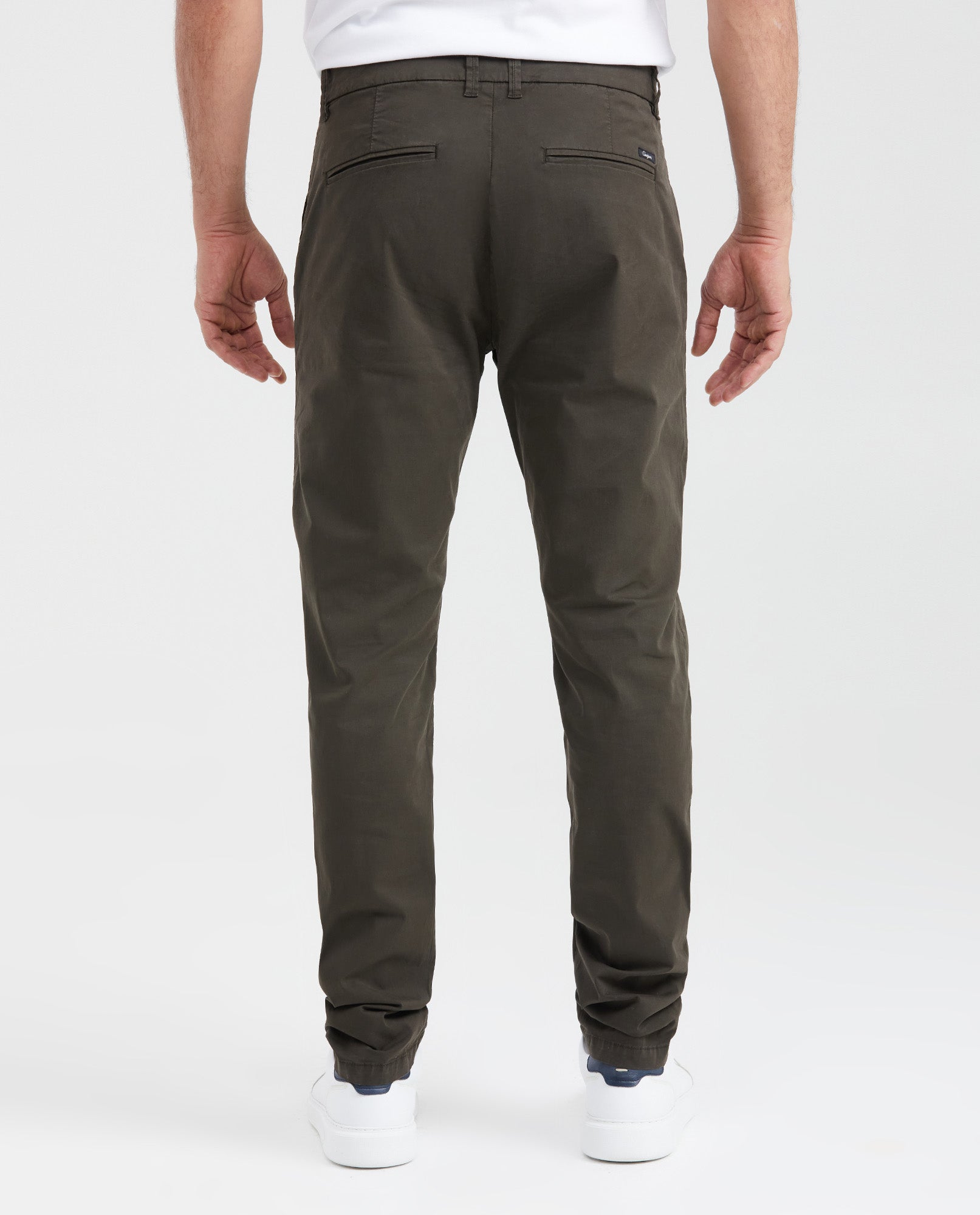 Men's Slim Fit Chino Pants Soft Touch Mid-Rise Cotton Stretch - 4