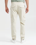 Men's Regular Fit Cargo Pants Wide Leg Diagonal Pockets Cotton-Elastane - 3
