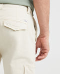 Men's Regular Fit Cargo Pants Wide Leg Diagonal Pockets Cotton-Elastane - 4