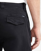 Men's Regular Fit Cargo Pants Wide Leg Diagonal Pockets Cotton-Elastane - 5