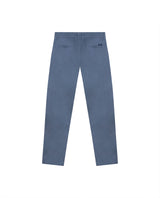 Mens Chino Pants Mid Rise Bootcut Cotton Elastane Piping Pockets Buttons Label Over Piping - Blue 63_631H000_AZU184215_5