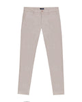 Mens Chino Pants Mid Rise Bootcut Cotton Elastane Piping Pockets Buttons Label Over Piping - Beige 63_631H000_BEI140002_3