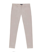 Mens Chino Pants Mid Rise Bootcut Cotton Elastane Piping Pockets Buttons Label Over Piping - Beige 63_631H000_BEI140002_3