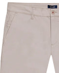Mens Chino Pants Mid Rise Bootcut Cotton Elastane Piping Pockets Buttons Label Over Piping - Beige 63_631H000_BEI140002_8