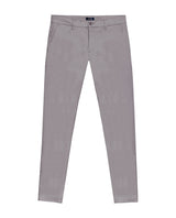 Mens Chino Pants Mid Rise Bootcut Cotton Elastane Piping Pockets Buttons Label Over Piping - Gray 63_631H000_GRI175102_0