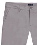 Mens Chino Pants Mid Rise Bootcut Cotton Elastane Piping Pockets Buttons Label Over Piping - Gray 63_631H000_GRI175102_3