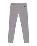 Mens Chino Pants Mid Rise Bootcut Cotton Elastane Piping Pockets Buttons Label Over Piping - Gray 63_631H000_GRI175102_5