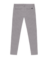 Mens Chino Pants Mid Rise Bootcut Cotton Elastane Piping Pockets Buttons Label Over Piping - Gray 63_631H000_GRI175102_5