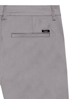 Mens Chino Pants Mid Rise Bootcut Cotton Elastane Piping Pockets Buttons Label Over Piping - Gray 63_631H000_GRI175102_6