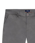 Mens Chino Pants Mid Rise Bootcut Cotton Elastane Piping Pockets Buttons Label Over Piping - Gray 63_631H000_GRI180510_8