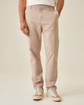 Mens Jogger Pants Mid Rise Cotton Elastane Papery Finish Cool Touch Elastic Waist Drawstring Hidden Snap - Gray 63_631H001_GRI170205_0