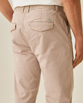 Mens Jogger Pants Mid Rise Cotton Elastane Papery Finish Cool Touch Elastic Waist Drawstring Hidden Snap - Gray 63_631H001_GRI170205_7