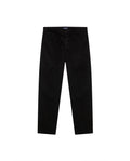 Mens Jogger Pants Mid Rise Cotton Elastane Papery Finish Cool Touch Elastic Waist Drawstring Hidden Snap - Black 63_631H001_NEG194007_3