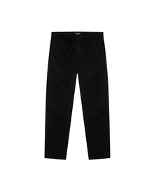 Mens Jogger Pants Mid Rise Cotton Elastane Papery Finish Cool Touch Elastic Waist Drawstring Hidden Snap - Black 63_631H001_NEG194007_3