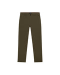 Mens Chino Pants Regular Fit Cotton Elastane Micro Piqué Structure Printed Duck Lining Exposed Button Piping - Green 63_631H002_VER190414_3
