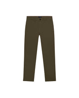 Mens Chino Pants Regular Fit Cotton Elastane Micro Piqué Structure Printed Duck Lining Exposed Button Piping - Green 63_631H002_VER190414_3