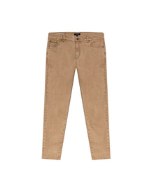 Mens Pants 5 Pocket Mid Rise Cotton Elastane Special Wash Reserved Areas Marked Diagonal Patch Pockets - Beige 63_631H003_BEI140002_3