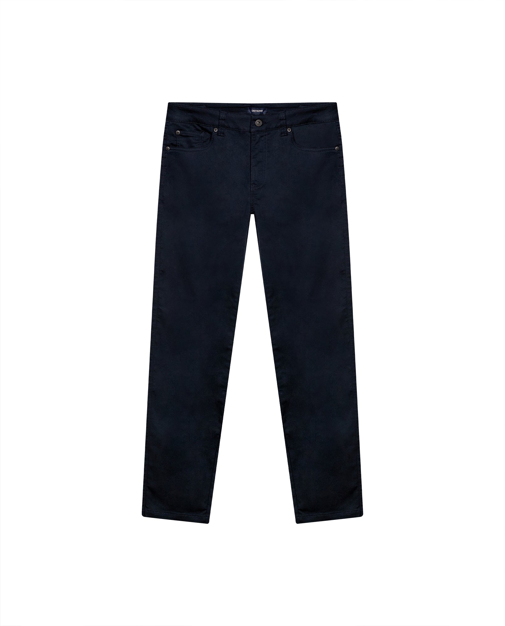 Mens Pants Slim Fit 5 Pocket Mid Rise Cotton Tencel Elastane Jogger Fabric Premium Soft Touch - Blue 63_631H004_AZU194011_0