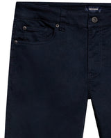 Mens Pants Slim Fit 5 Pocket Mid Rise Cotton Tencel Elastane Jogger Fabric Premium Soft Touch - Blue 63_631H004_AZU194011_3