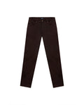 Mens Pants Slim Fit 5 Pocket Mid Rise Cotton Tencel Elastane Jogger Fabric Premium Soft Touch - Brown 63_631H004_CAF191016_0