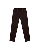 Mens Pants Slim Fit 5 Pocket Mid Rise Cotton Tencel Elastane Jogger Fabric Premium Soft Touch - Brown 63_631H004_CAF191016_0
