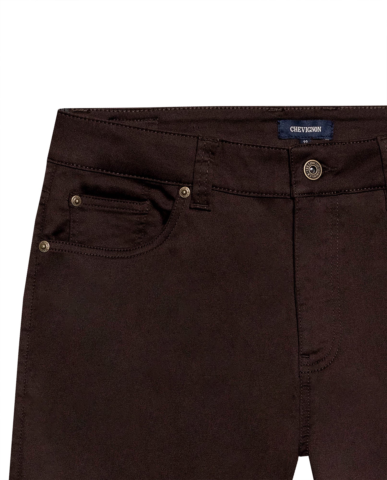 Mens Pants Slim Fit 5 Pocket Mid Rise Cotton Tencel Elastane Jogger Fabric Premium Soft Touch - Brown 63_631H004_CAF191016_3