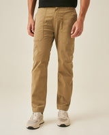 Mens Carpenter Pants Mid Rise Cargo Silhouette Cotton Tencel Elastane Functional Front Carpenter Pocket - Brown 63_631H005_CAF181018_0