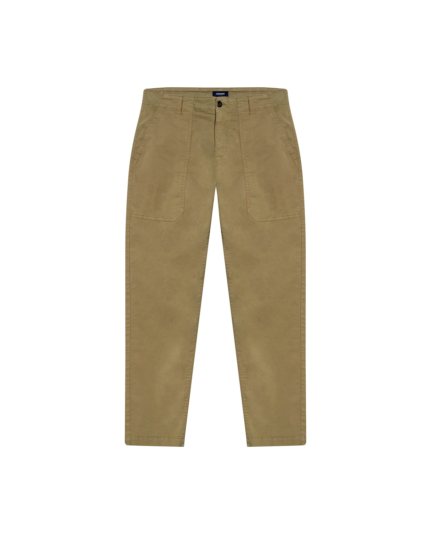 Mens Carpenter Pants Mid Rise Cargo Silhouette Cotton Tencel Elastane Functional Front Carpenter Pocket - Brown 63_631H005_CAF181018_3