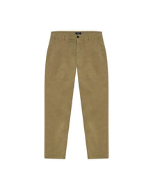 Mens Carpenter Pants Mid Rise Cargo Silhouette Cotton Tencel Elastane Functional Front Carpenter Pocket - Brown 63_631H005_CAF181018_3