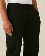 Mens Carpenter Pants Mid Rise Cargo Silhouette Cotton Tencel Elastane Functional Front Carpenter Pocket - Black 63_631H005_NEG194007_5